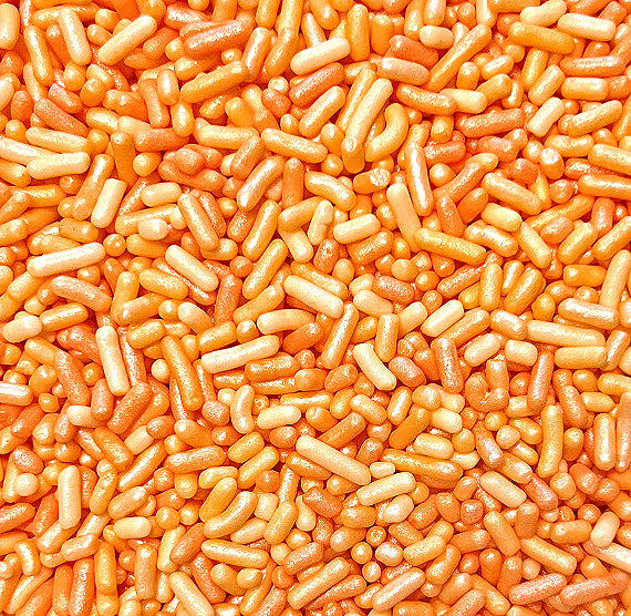 Shimmer Ombre Jimmies: Orange - VERY LIMITED STOCK | www.sprinklebeesweet.com