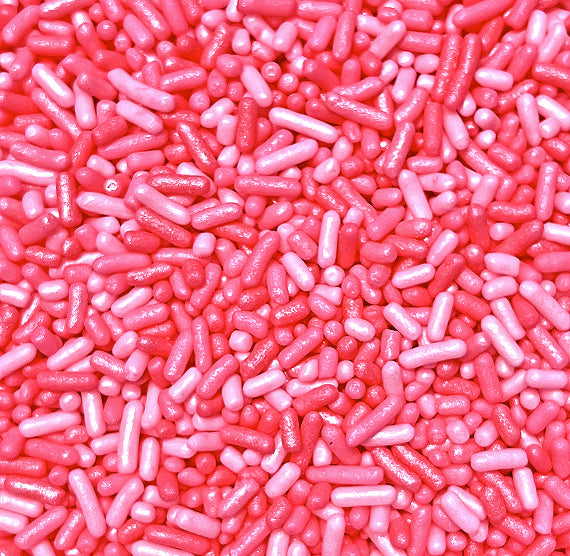 Shimmer Ombre Jimmies: Perfectly Pink - VERY LIMITED STOCK | www.sprinklebeesweet.com