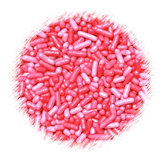 Shimmer Ombre Jimmies: Perfectly Pink - VERY LIMITED STOCK | www.sprinklebeesweet.com