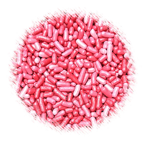Shimmer Ombre Jimmies: Razzle Pink - VERY LIMITED STOCK | www.sprinklebeesweet.com