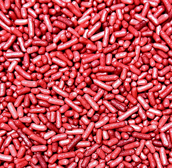 Shimmer Ombre Jimmies: Red - VERY LIMITED STOCK | www.sprinklebeesweet.com