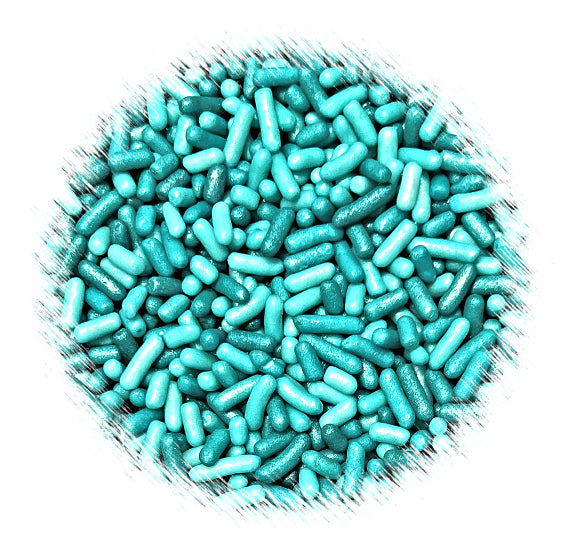 Shimmer Ombre Jimmies: Teal - VERY LIMITED STOCK | www.sprinklebeesweet.com