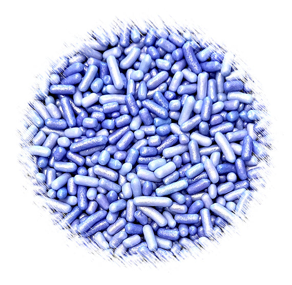 Shimmer Ombre Jimmies: Violet Blue | www.sprinklebeesweet.com