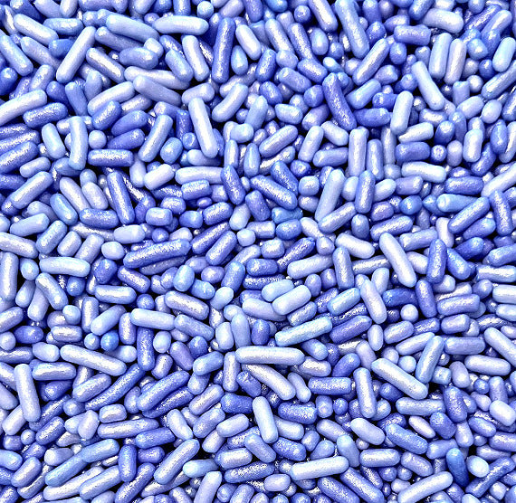 Shimmer Ombre Jimmies: Violet Blue | www.sprinklebeesweet.com
