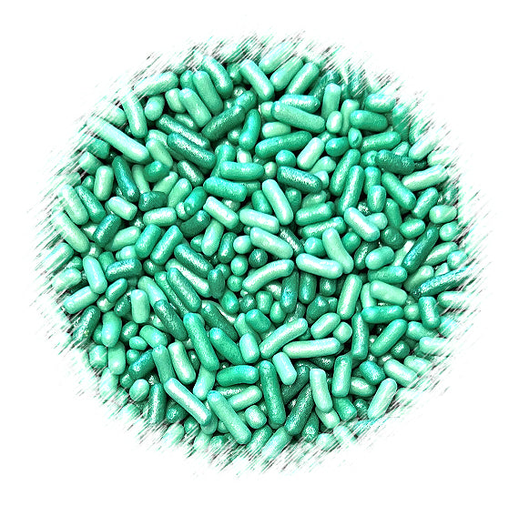 Shimmer Ombre Jimmies: Vivid Green - VERY LIMITED STOCK | www.sprinklebeesweet.com