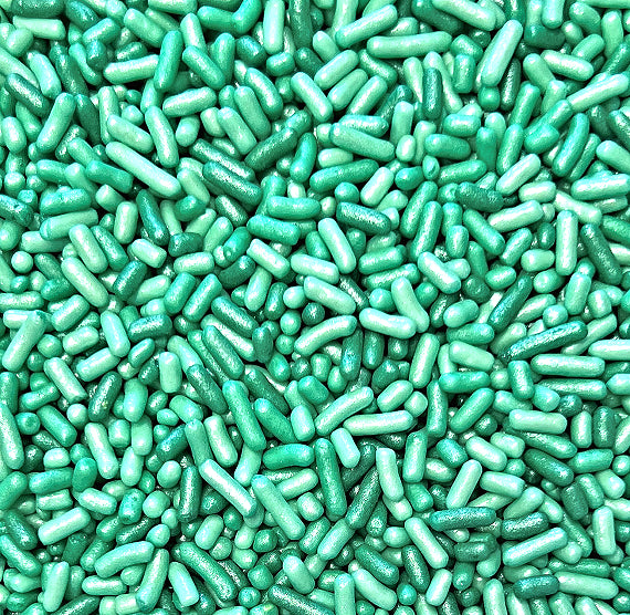 Shimmer Ombre Jimmies: Vivid Green - VERY LIMITED STOCK | www.sprinklebeesweet.com