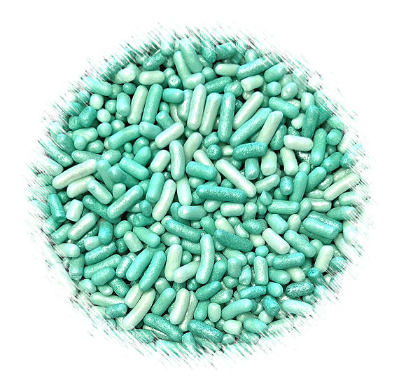 Shimmer Ombre Jimmies: Seafoam Green - VERY LIMITED STOCK | www.sprinklebeesweet.com