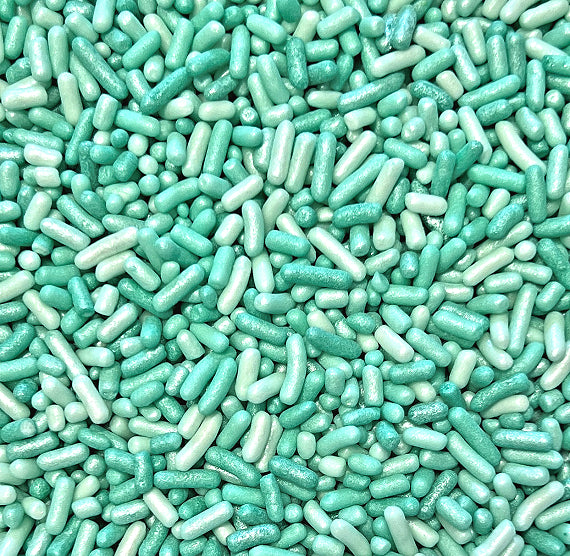 Shimmer Ombre Jimmies: Seafoam Green - VERY LIMITED STOCK | www.sprinklebeesweet.com