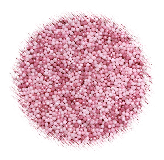 Ombré Nonpareils Mix: Mauve Pink | www.sprinklebeesweet.com