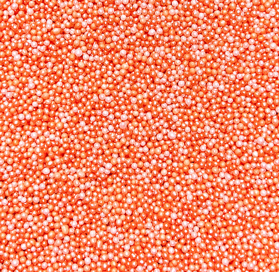 Bulk Nonpareils: Ombre Melon Orange | www.sprinklebeesweet.com