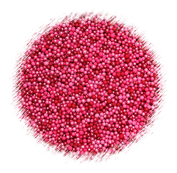 Ombré Nonpareils Mix: Vivid Pink | www.sprinklebeesweet.com