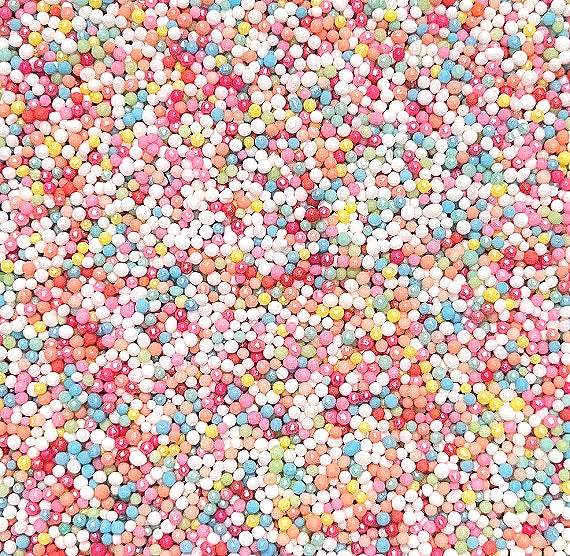 Bulk Nonpareils: Party Pastel Rainbow | www.sprinklebeesweet.com