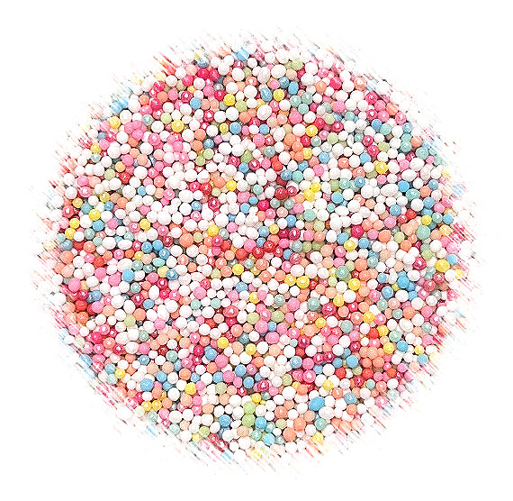 Bulk Nonpareils: Party Pastel Rainbow | www.sprinklebeesweet.com