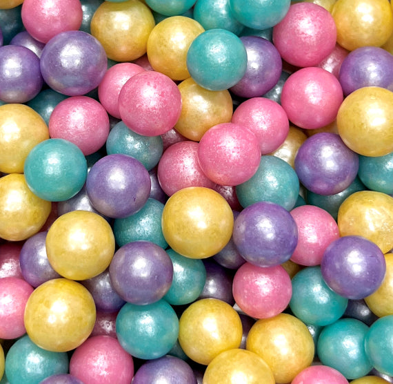 Jumbo Sugar Pearls: Shimmer Pastel | www.sprinklebeesweet.com
