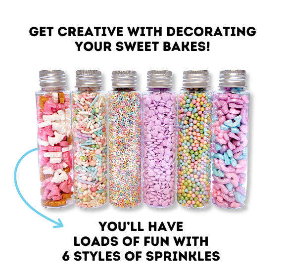 Sprinkle-It® Sprinkles Gift Set of 6: Pastel Unicorn | www.sprinklebeesweet.com