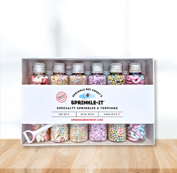 Sprinkle-It® Sprinkles Gift Set of 6: Pastel Unicorn | www.sprinklebeesweet.com