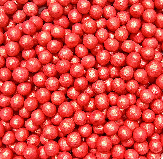 Sprinkle-It® 6mm Chocolate Crispy Pearls: Shimmer Pink Warm Tone | www.sprinklebeesweet.com