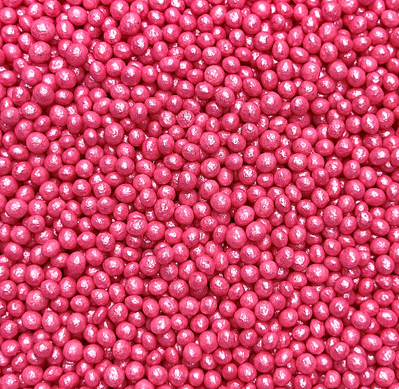 Sprinkle-It® Tiny Chocolate Crispy Pearls: Shimmer Pink | www.sprinklebeesweet.com