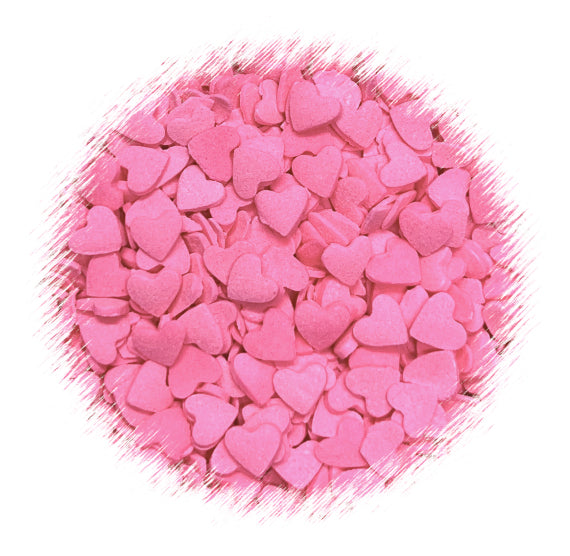 Pink Heart Sprinkles | www.sprinklebeesweet.com