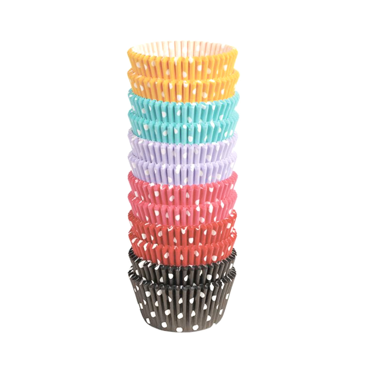 Wilton Rainbow Cupcake Liners: Polka Dot | www.sprinklebeesweet.com