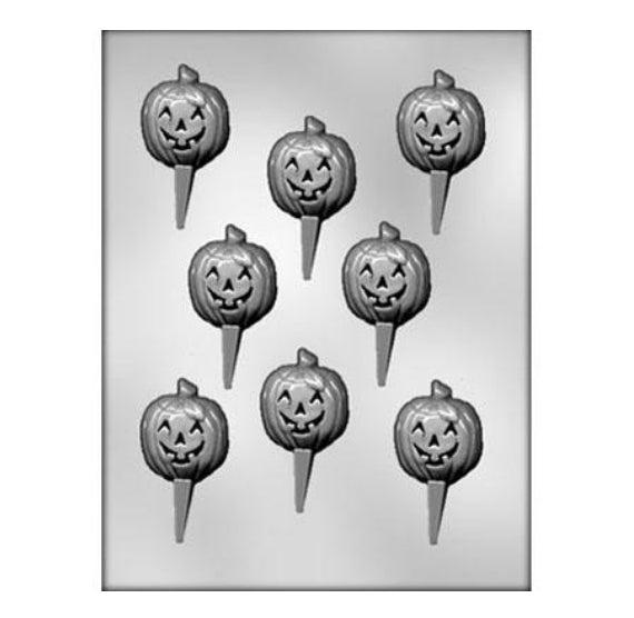 Jack O'Lantern Pumpkin Pick Mold | www.sprinklebeesweet.com