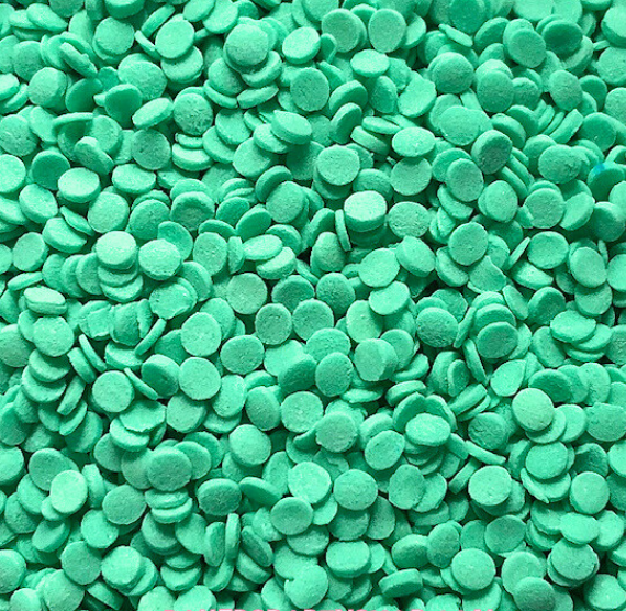 Sea Mint Dot Sprinkles: 4mm | www.sprinklebeesweet.com