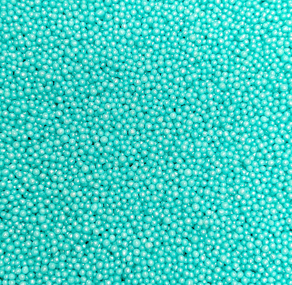 Shimmer Aqua Nonpareils | www.sprinklebeesweet.com