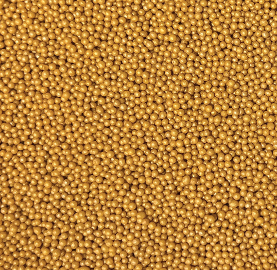 Bulk Nonpareils: Shimmer Classic Gold | www.sprinklebeesweet.com