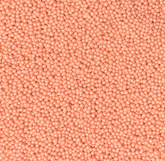Bulk Nonpareils: Shimmer Light Coral | www.sprinklebeesweet.com