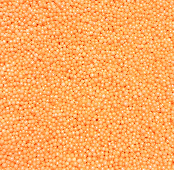Bulk Nonpareils: Shimmer Light Peach | www.sprinklebeesweet.com