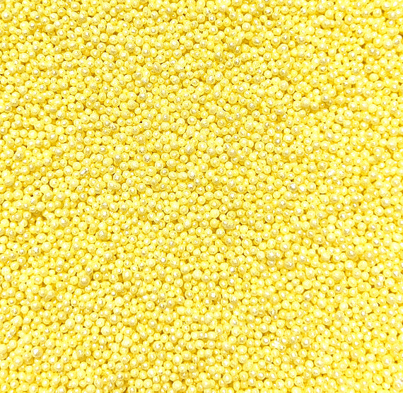 Shimmer Light Yellow Nonpareils | www.sprinklebeesweet.com