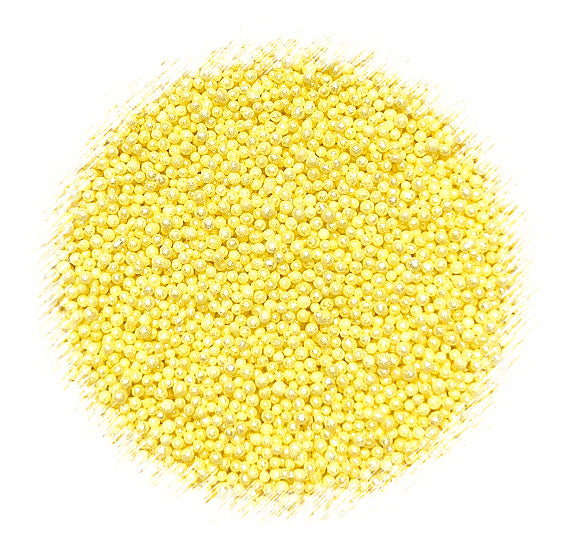 Shimmer Light Yellow Nonpareils | www.sprinklebeesweet.com