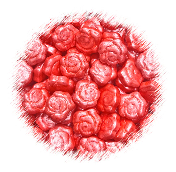 Shimmer Red Rose Candy Sprinkles | www.sprinklebeesweet.com