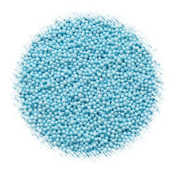 Bulk Nonpareils: Shimmer Soft Blue | www.sprinklebeesweet.com