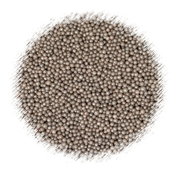 Bulk Nonpareils: Shimmer Pebble Gray | www.sprinklebeesweet.com