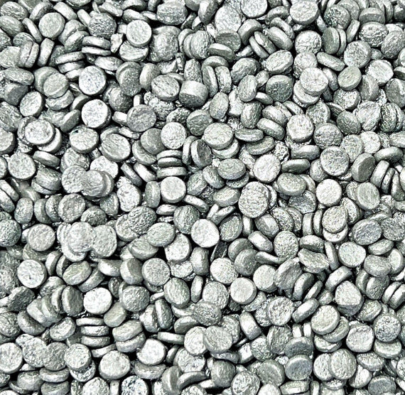 Sprinkle-It® Shimmer Confetti Dot Sprinkles: Silver | www.sprinklebeesweet.com