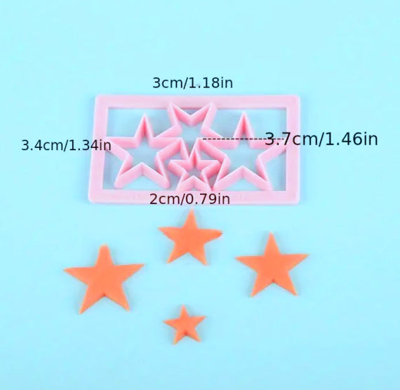 Mini Multi Cookie Cutters: Star, Heart, Circle, Oval | www.sprinklebeesweet.com