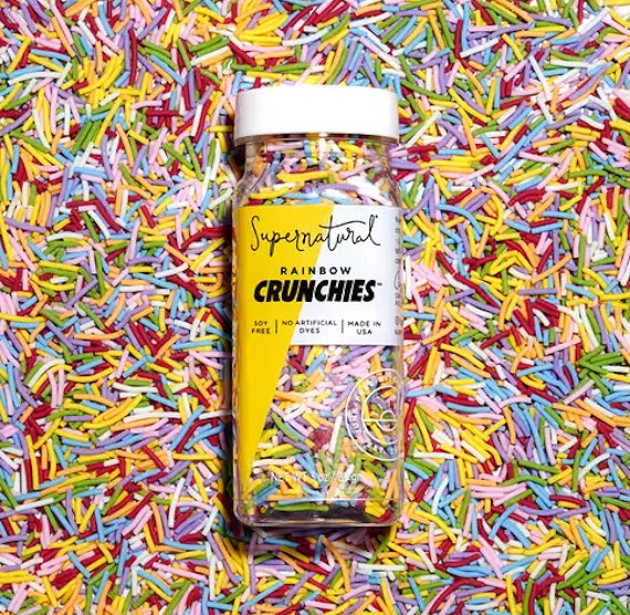 Supernatural Rainbow Crunchies Sprinkles | www.sprinklebeesweet.com