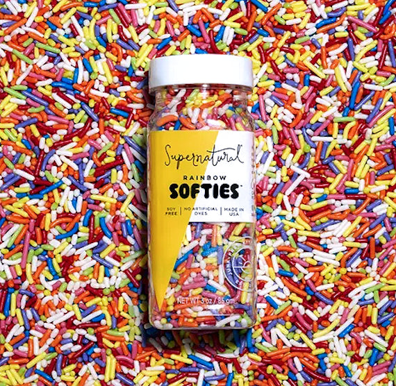 Supernatural Rainbow Softies Sprinkles | www.sprinklebeesweet.com