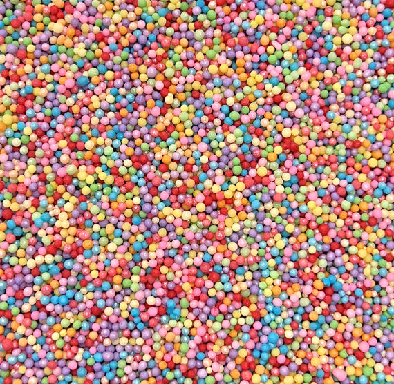 Sweet Rainbow Nonpareils Mix | www.sprinklebeesweet.com