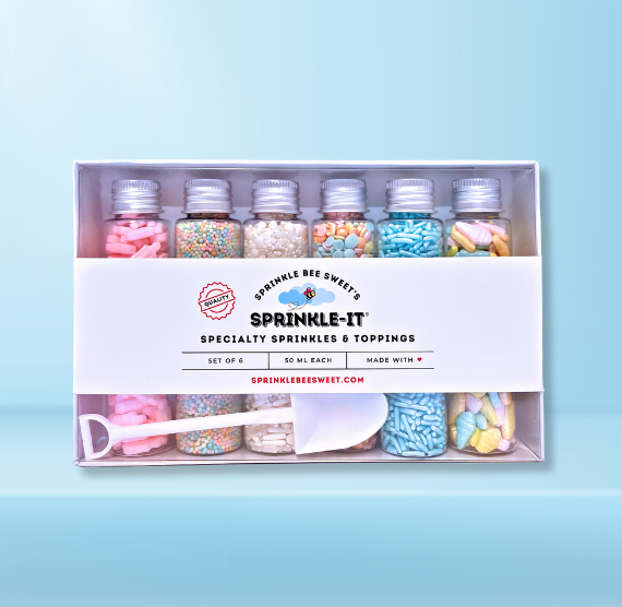 Sprinkle-It® Sprinkles Gift Set of 6: Pastel Summer Sweets | www.sprinklebeesweet.com