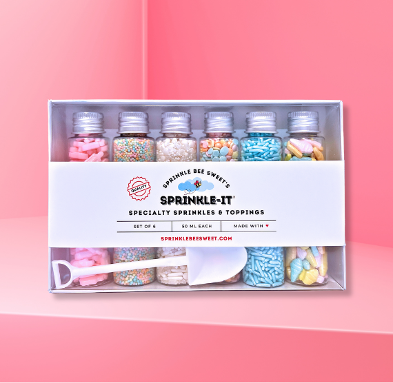 Sprinkle-It® Sprinkles Gift Set of 6: Pastel Summer Sweets | www.sprinklebeesweet.com