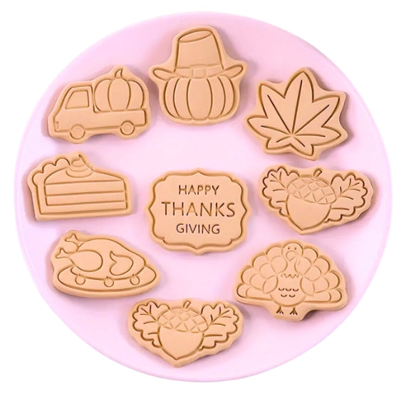 Thanksgiving Cookie Cutter & Stampers Set | www.sprinklebeesweet.com