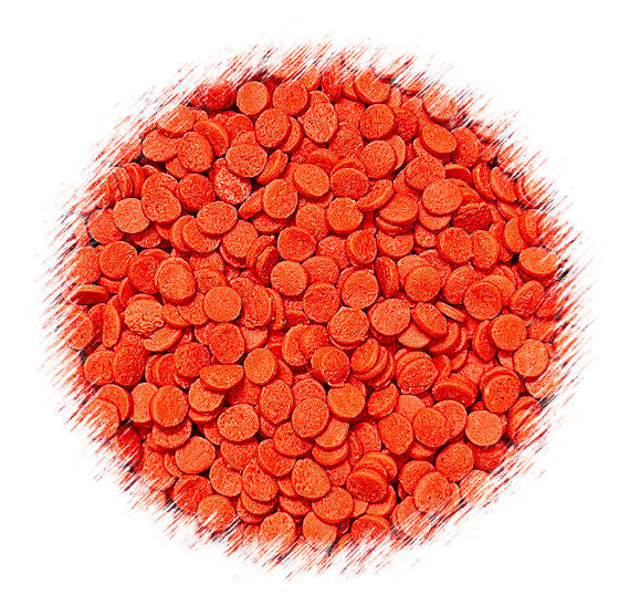 Warm Red Dot Sprinkles: 4mm - LAST CALL | www.sprinklebeesweet.com