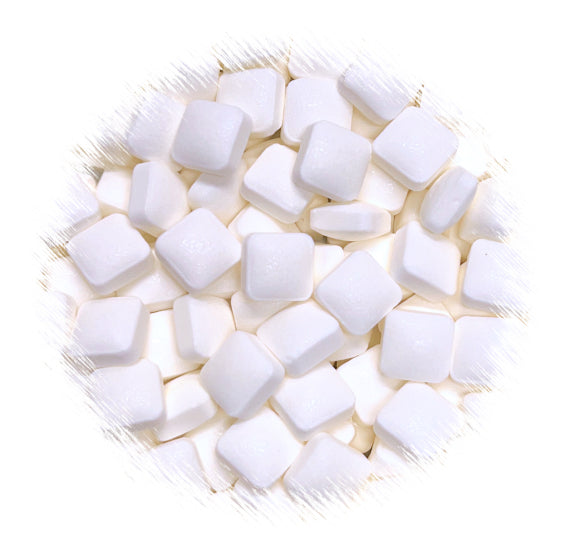 Puffy Square Candy Sprinkles: White | www.sprinklebeesweet.com