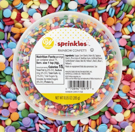 Oasis Supply, Edible Letters and Numbers Sprinkles, Shaped Cake Decorating  Quins (Number Sprinkles 8 ounces)