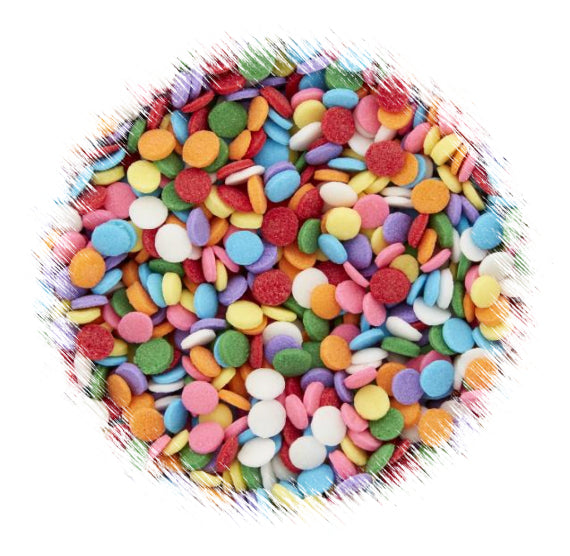 Wilton Rainbow Dot Sprinkles | www.sprinklebeesweet.com