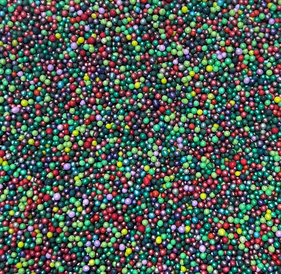 Christmas Baubles Nonpareils Mix | www.sprinklebeesweet.com