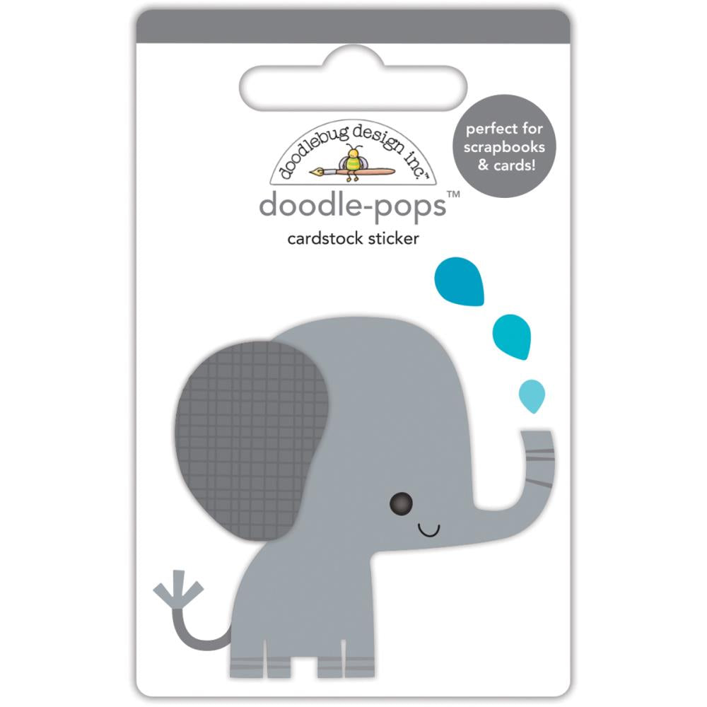 Doodle-Pops Elephant Sticker | www.sprinklebeesweet.com