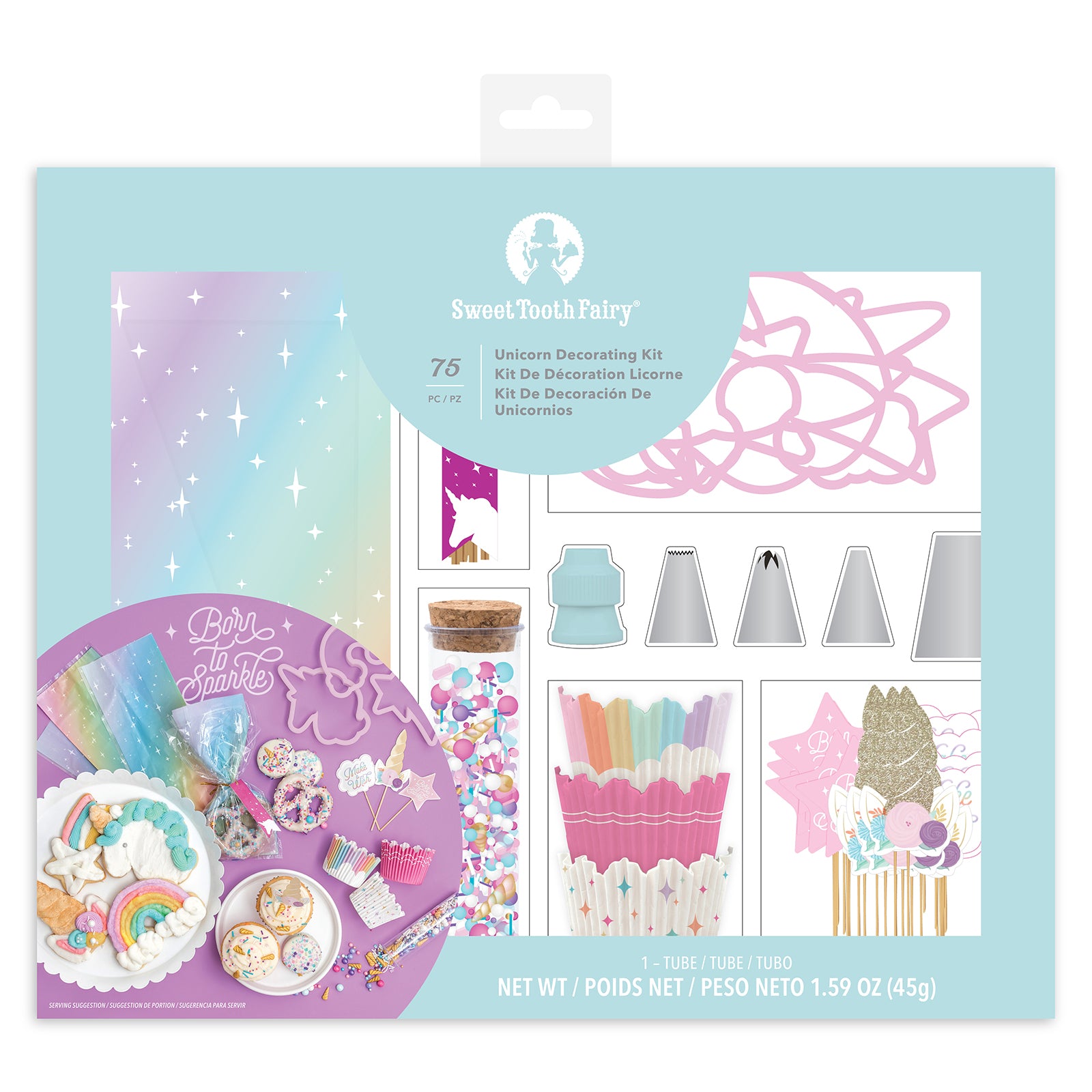 Unicorn Cupcake Baking + Decorating Kit | www.sprinklebeesweet.com